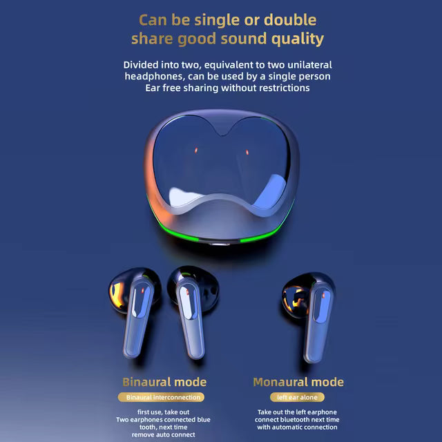 Pro 60 TWS Fone auriculares Bluetooth y microfono incorporado