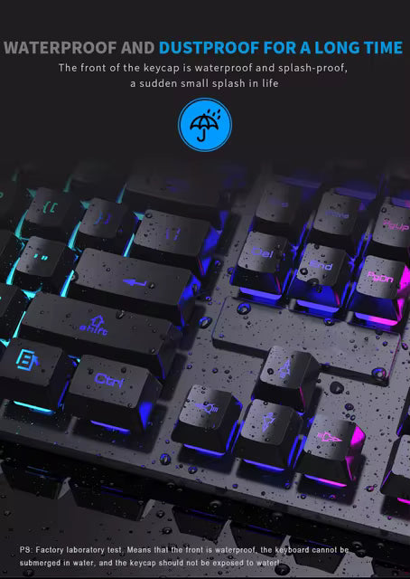 Combo Gamer Pro 104 – Teclado + Mouse LED