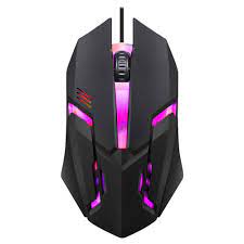 Ratón con cable USB para deportes electrónicos, ratón LED colorido para juegos